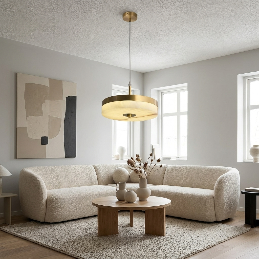 Marble Disc Pendant Light lifestyle 4