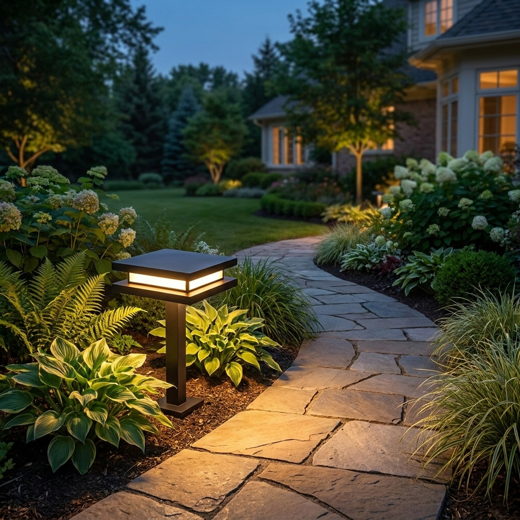Solar Garden Post Light lifestyle 1