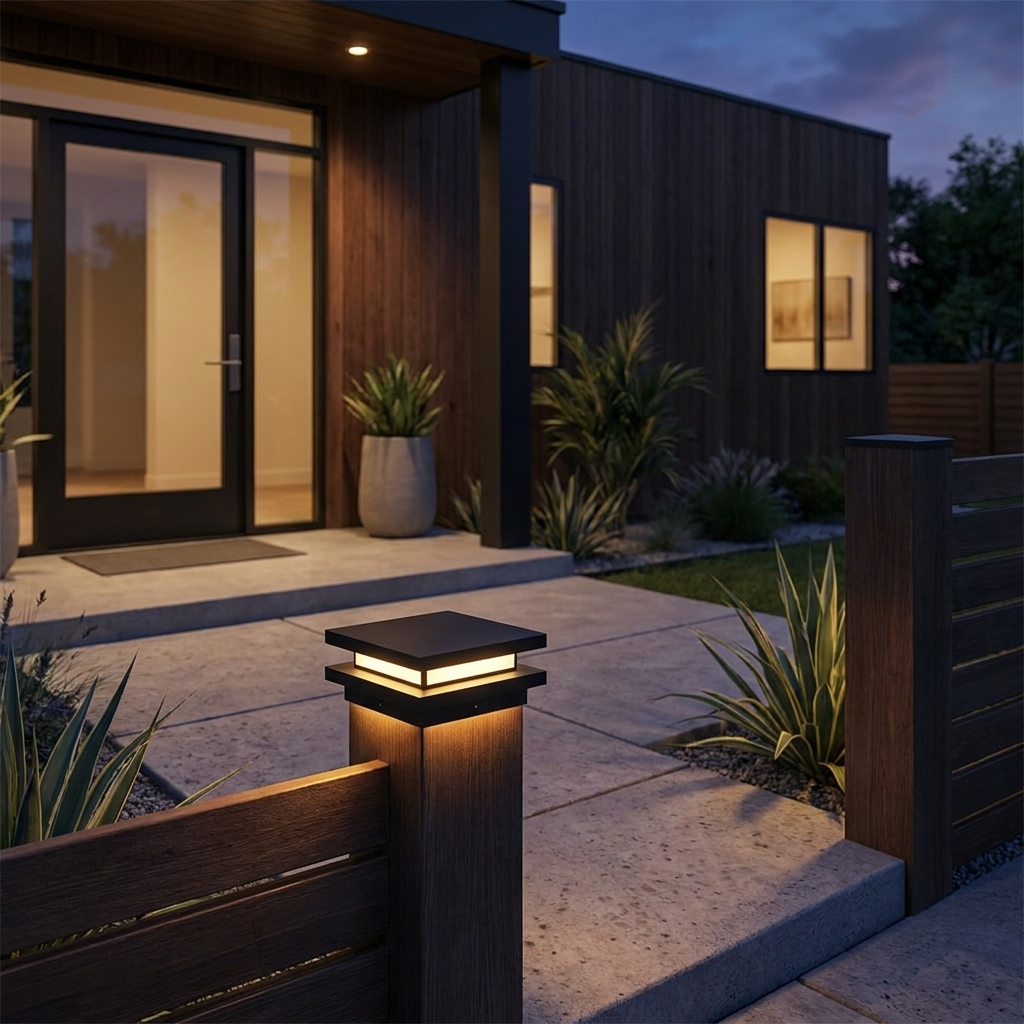 Solar Garden Post Light lifestyle 2
