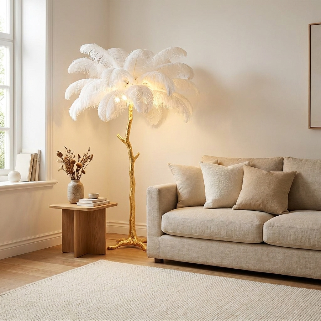 Feather Floor Lamp lifestyle 1