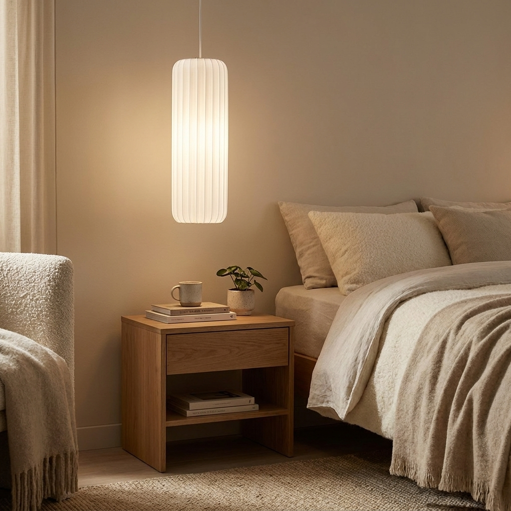 Silk Cylinder Ceiling Light lifestyle 2
