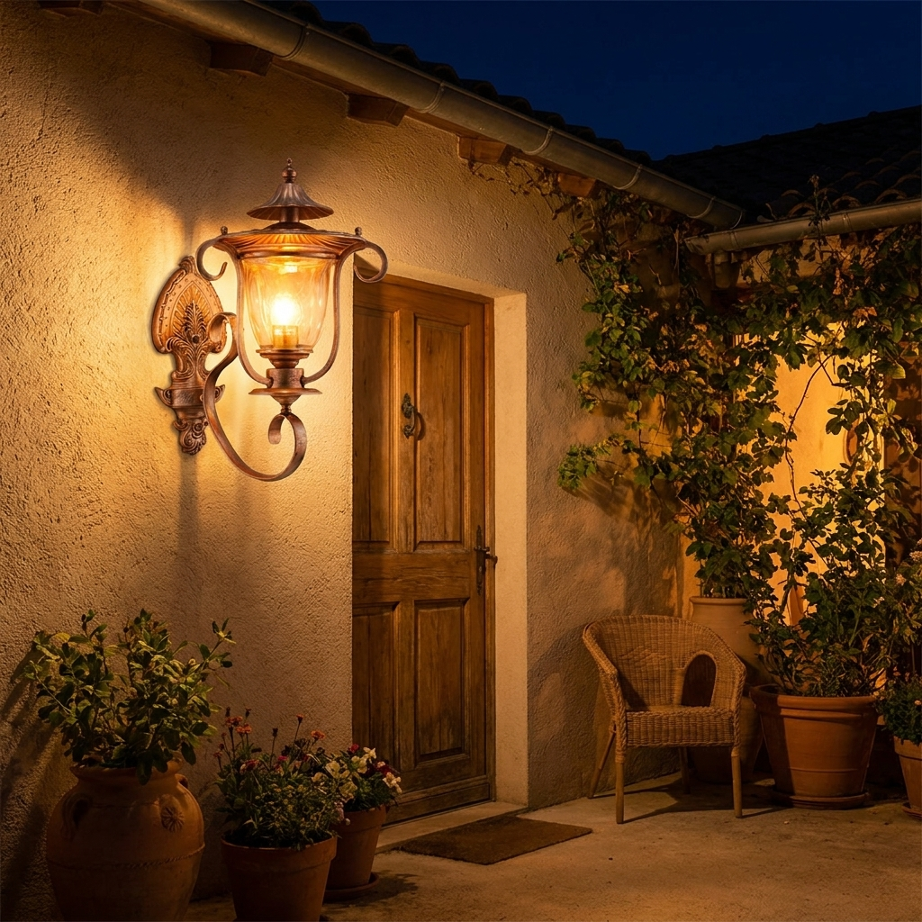 Copper Outdoor Wall Sconce lifestyle 4