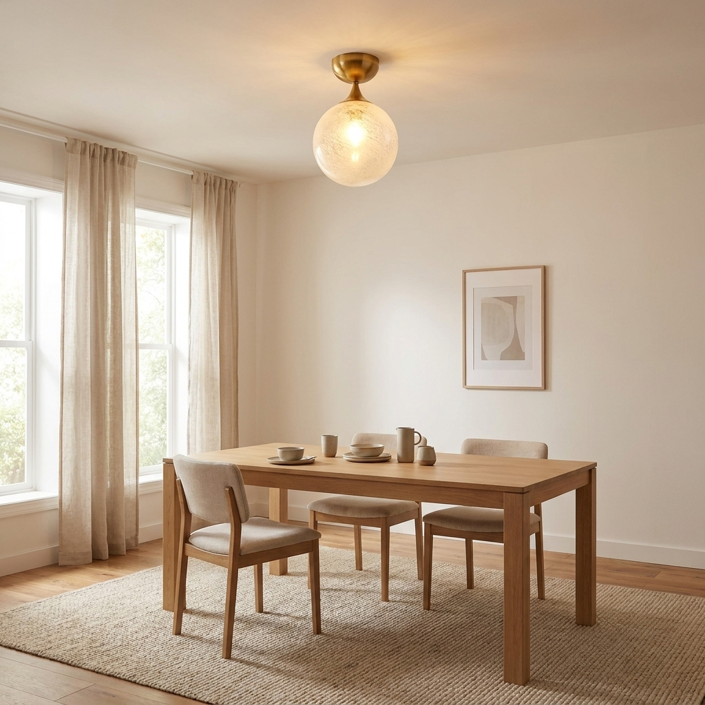 Globe Flush Mount lifestyle 1