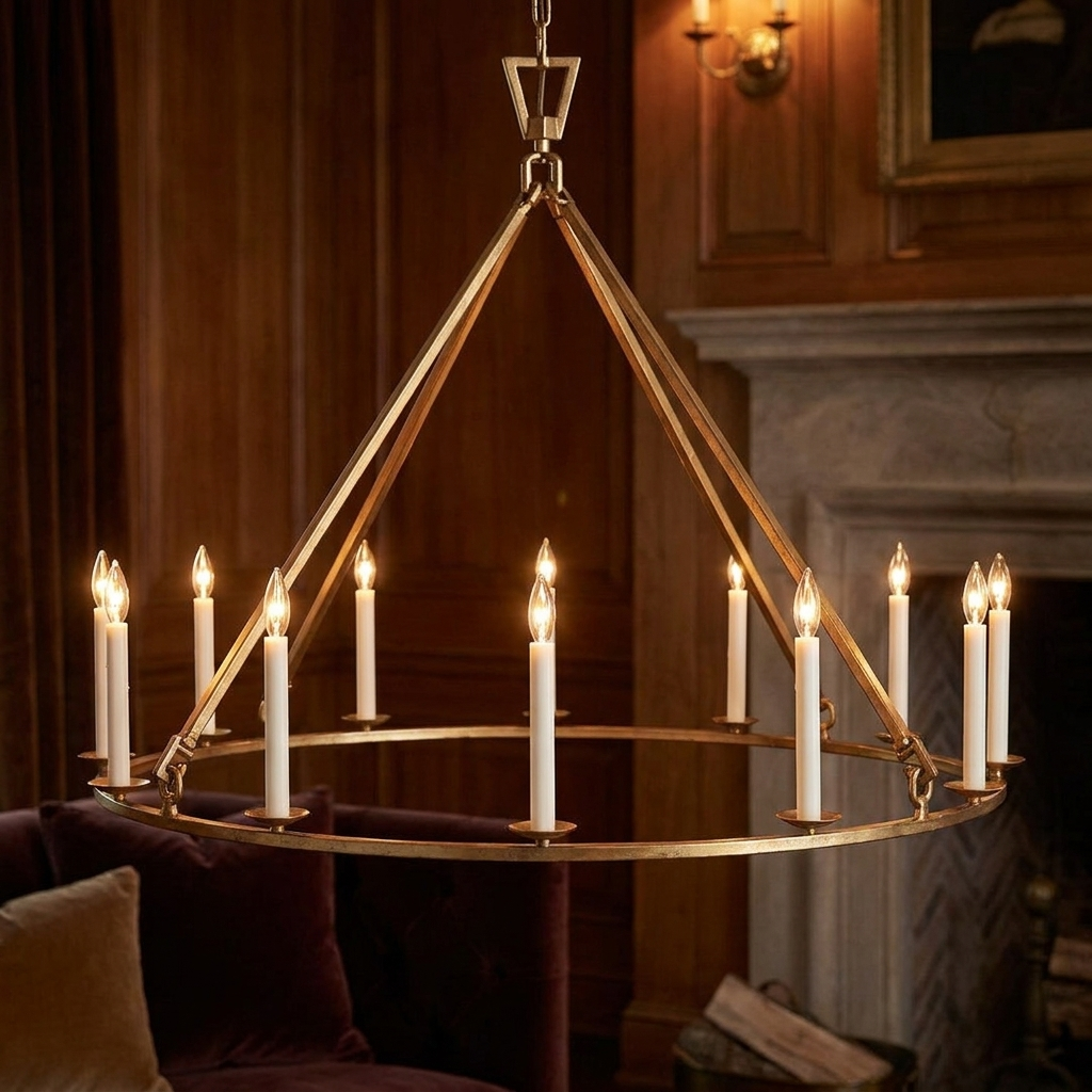 Retro Candle Chandelier lifestyle 3