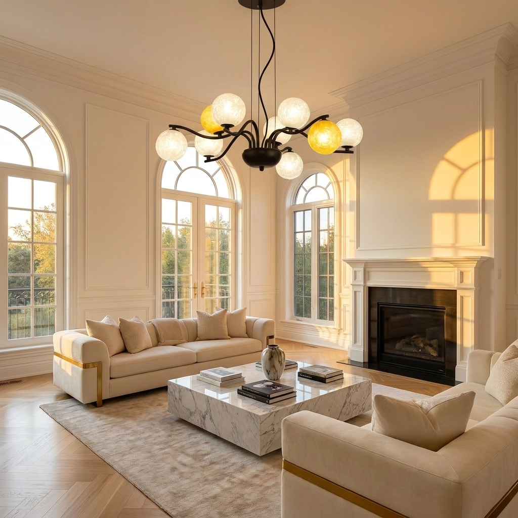 Bubble Glass Chandelier lifestyle 3