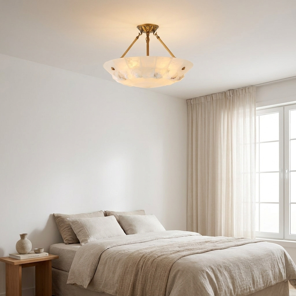 Round Marble Ceiling Light lifestyle 1