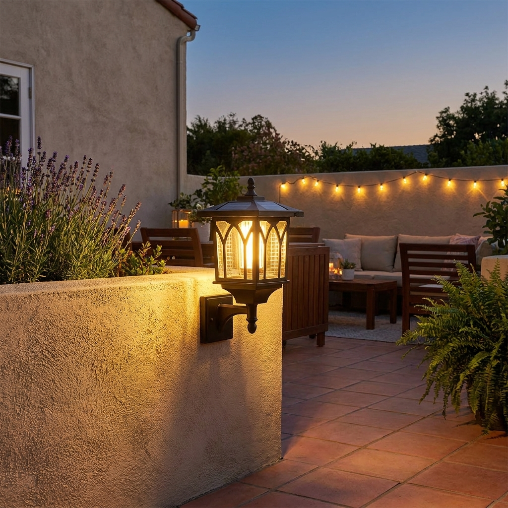 Solar Garden Light with Bug Zapper lifestyle 2