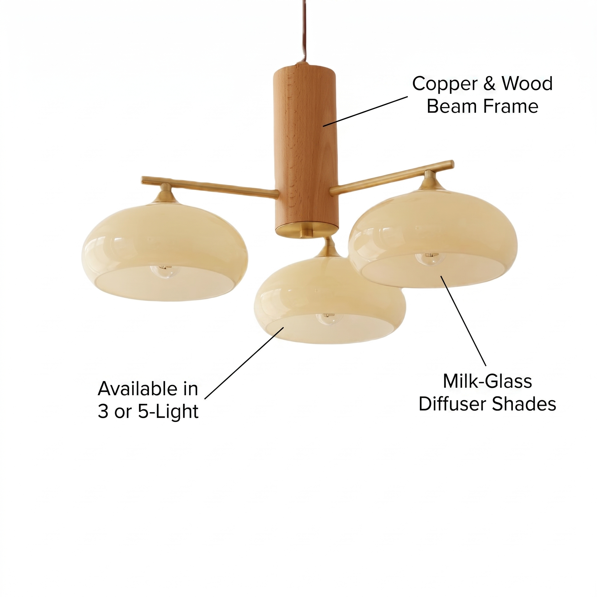 Copper Chandelier specifications