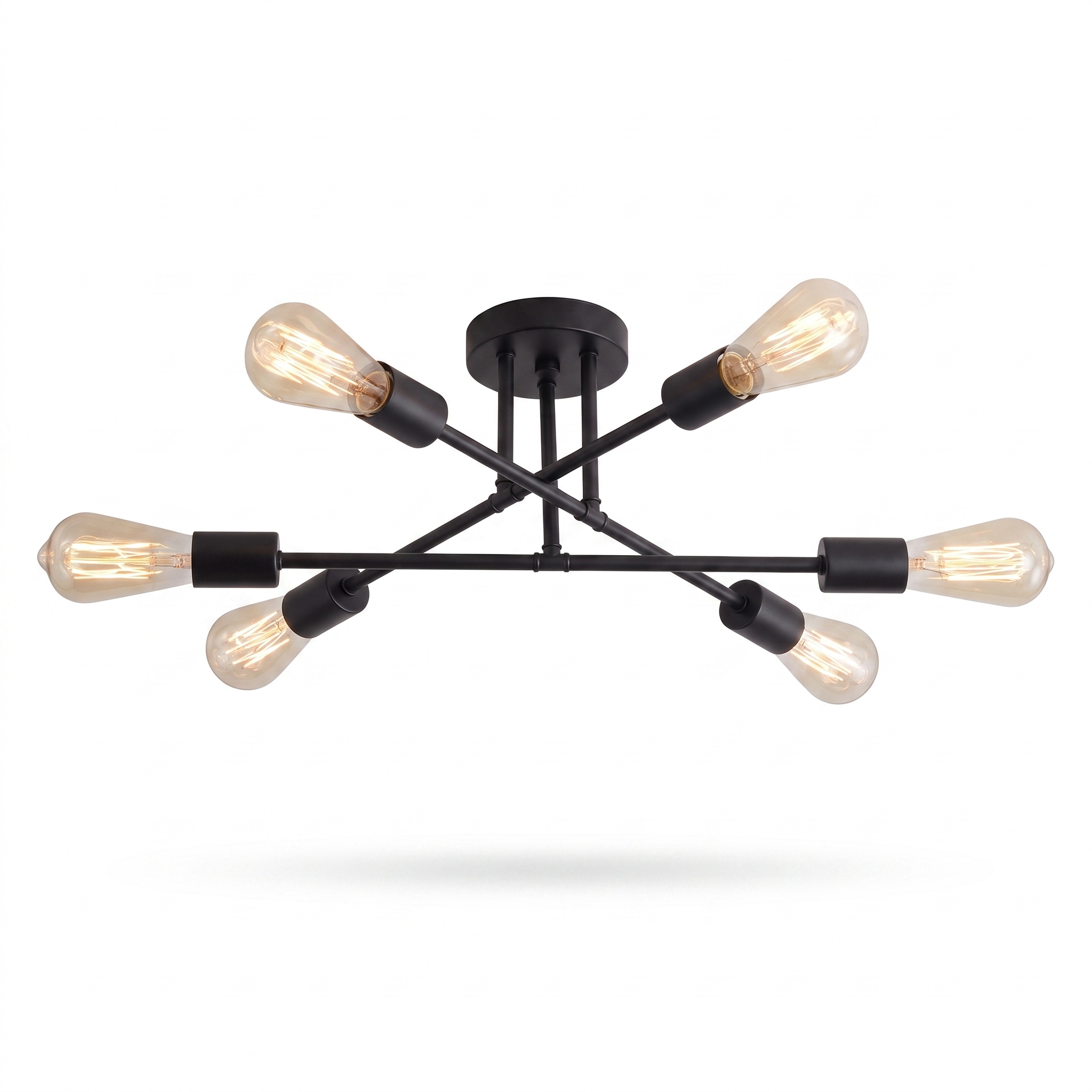 Sputnik Chandelier Black finish