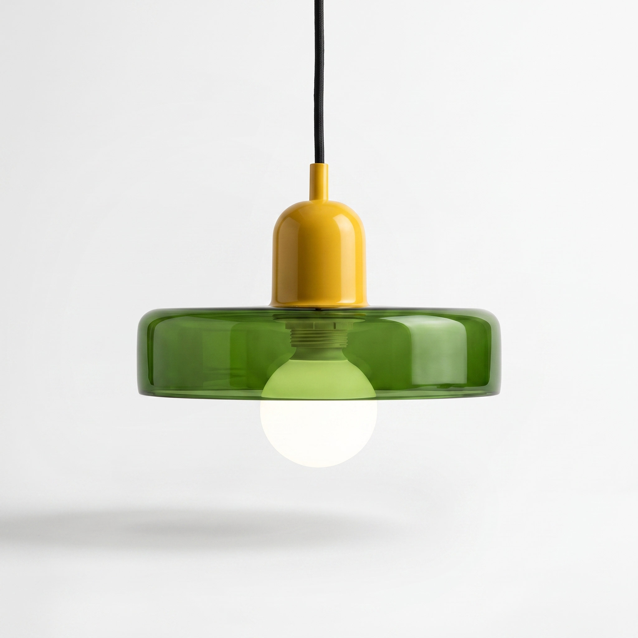 Colored Glass Pendant Green