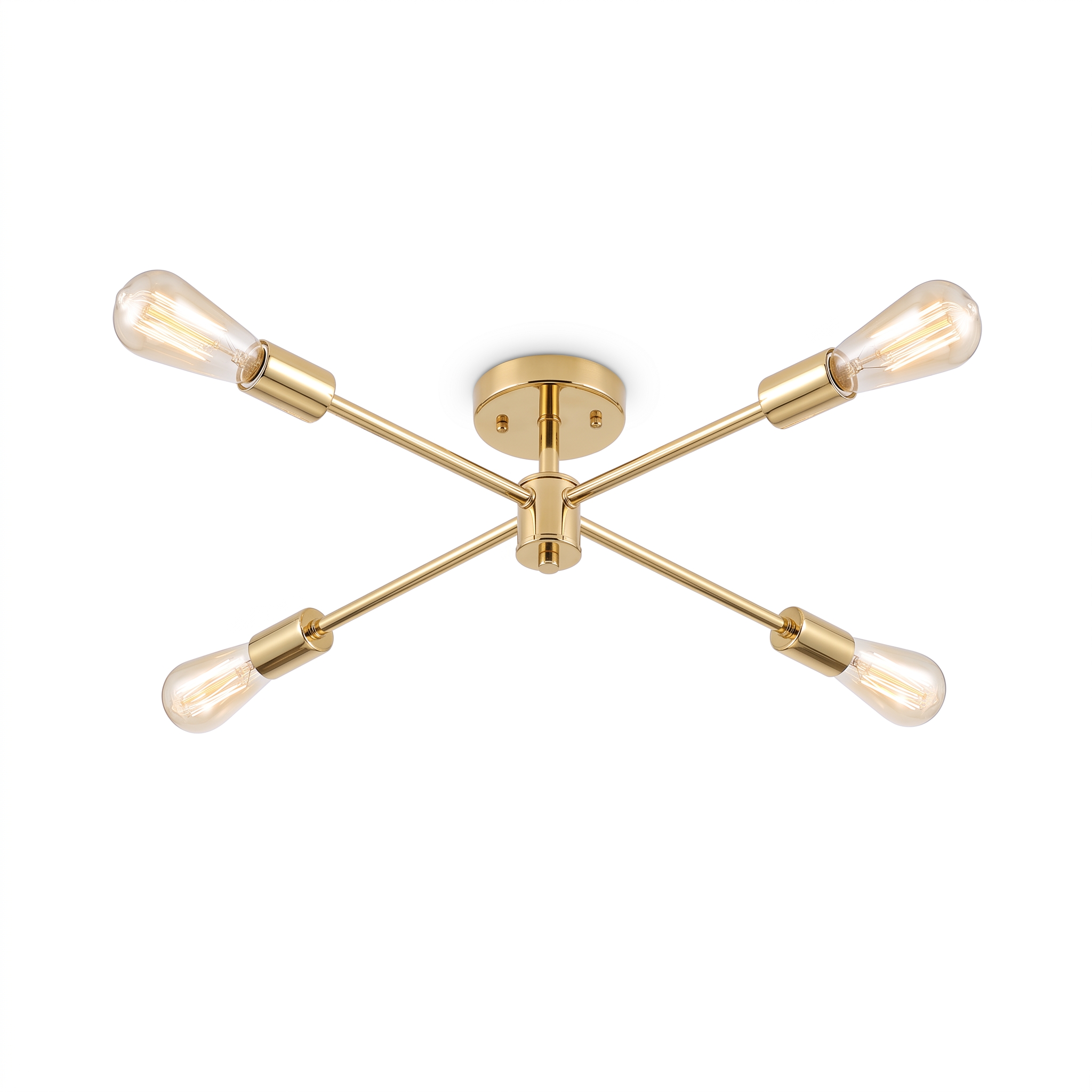 Sputnik Chandelier Gold 4-Light