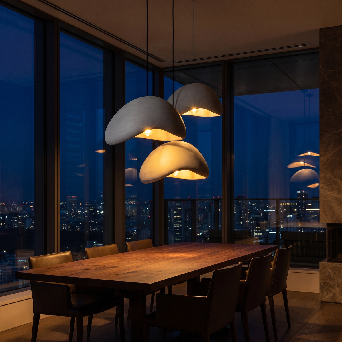 Woven Pendant Light | Round Resin for Dining Room & Living Room