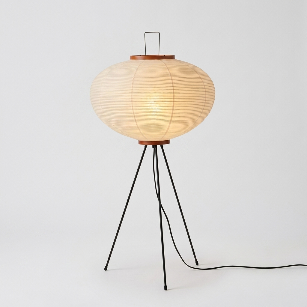 Rice paper floor lamp, Merchant Center product photo