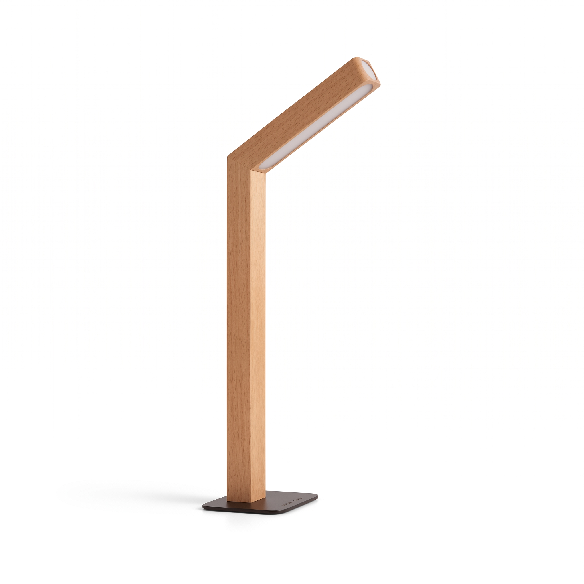 Nordic Touch Table Lamp, Beech finish, alternate angle, pure white background