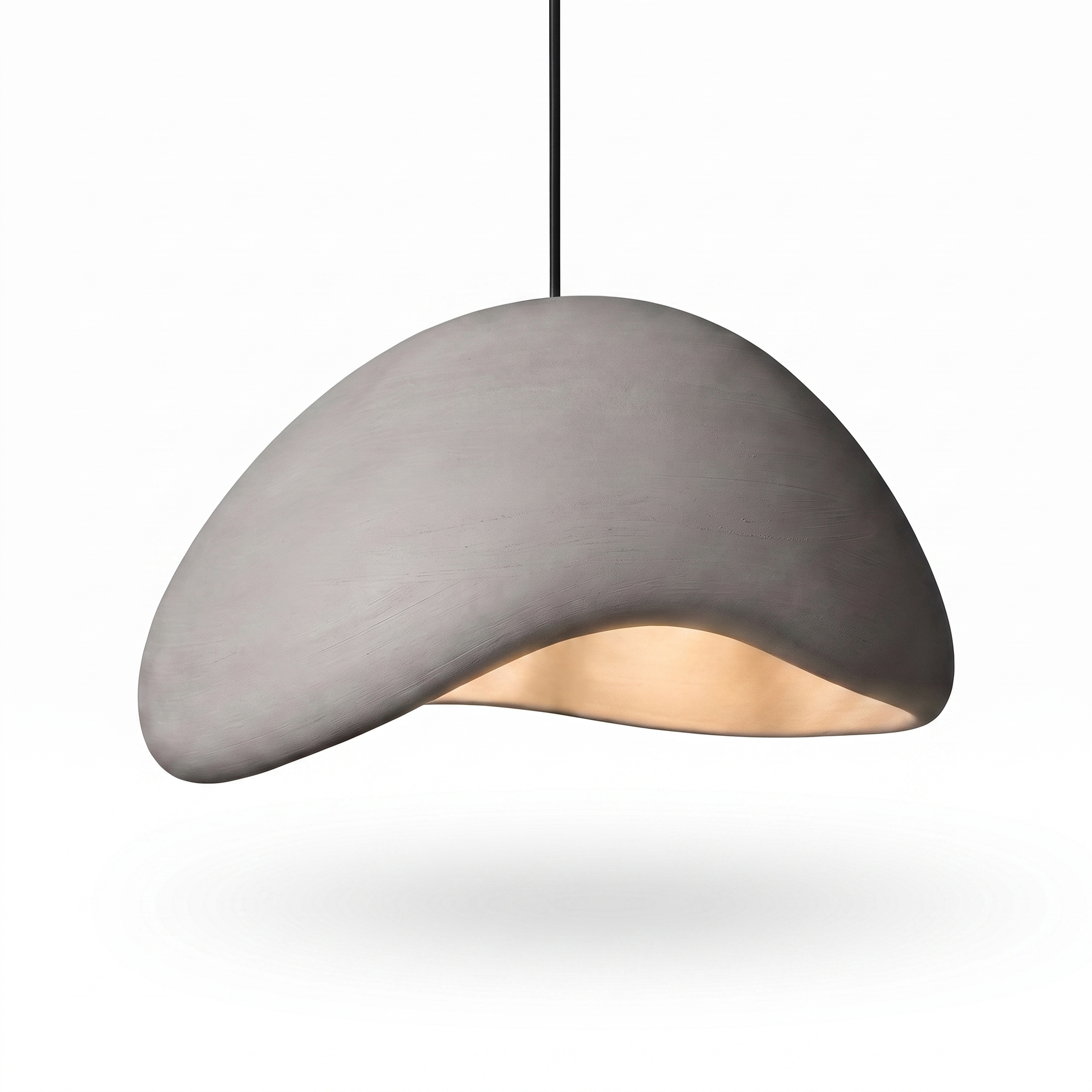 Statement Sculptural Pendant Light, white background hero