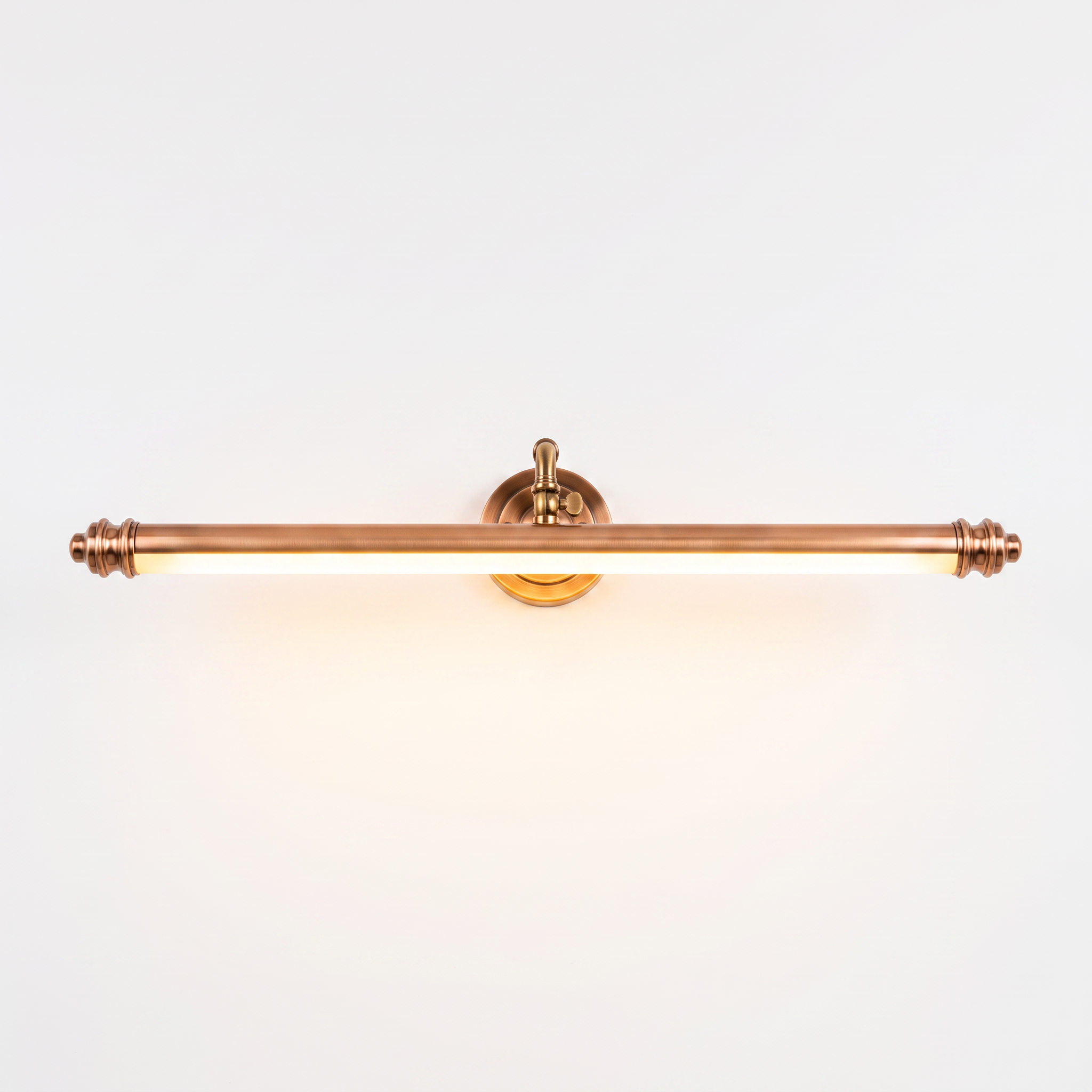 Copper Vanity Light Bar for Bathroom, white background hero