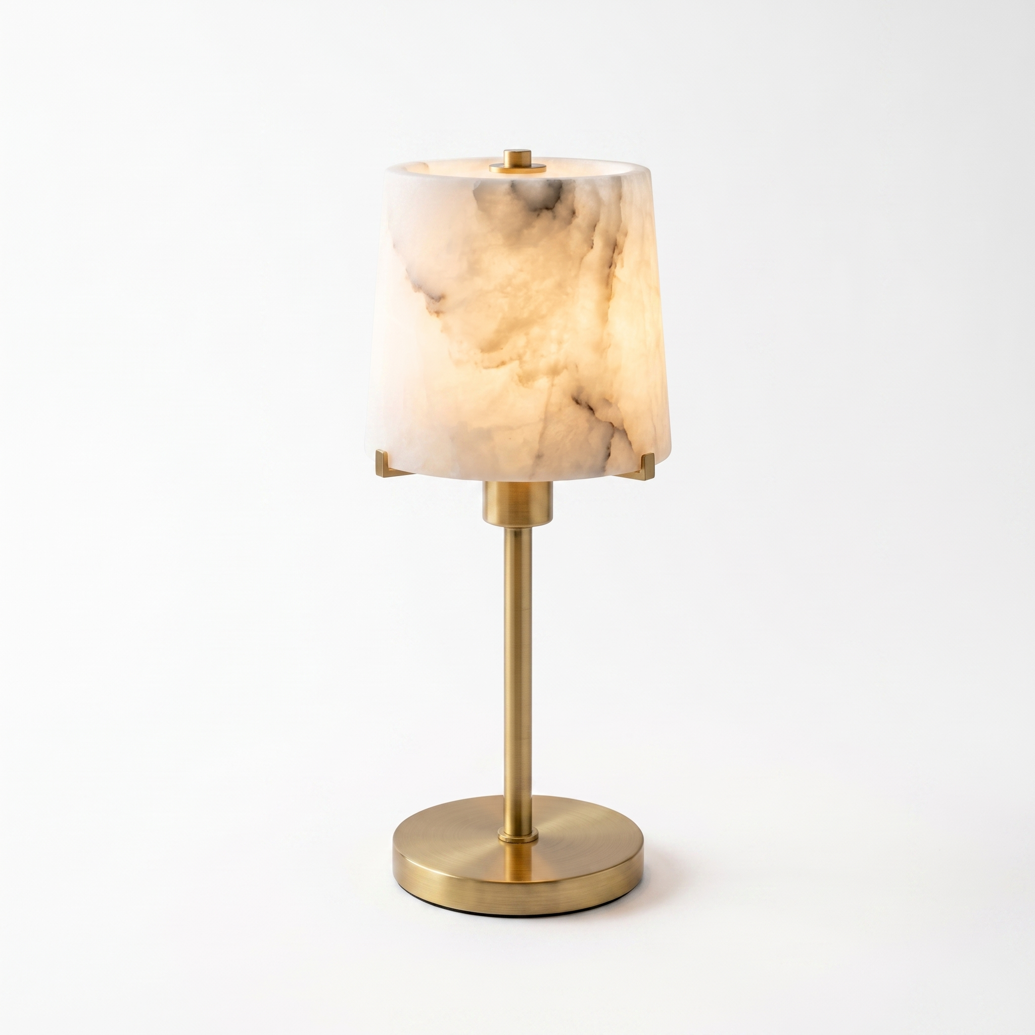 Alabaster Table Lamp, white background hero