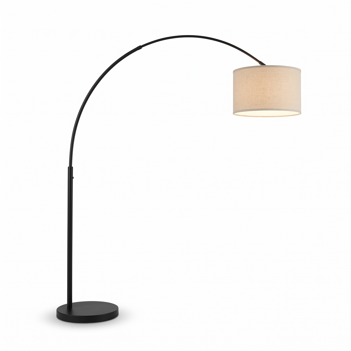 Farmhouse Arc Floor Lamp for Living Room & Bedroom, white background hero