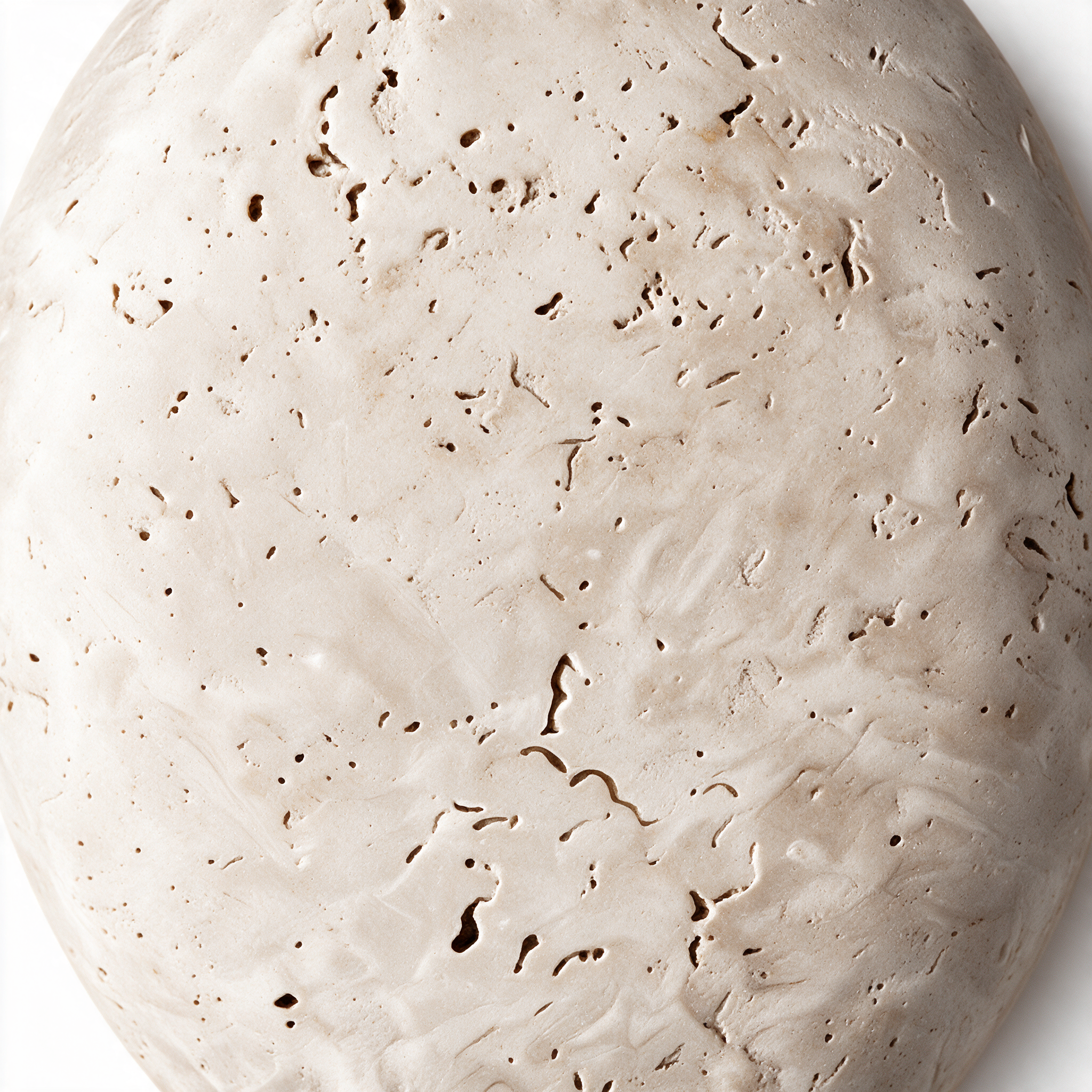 AIR HAVEN Organic Travertine Wall Lamp - travertine material detail