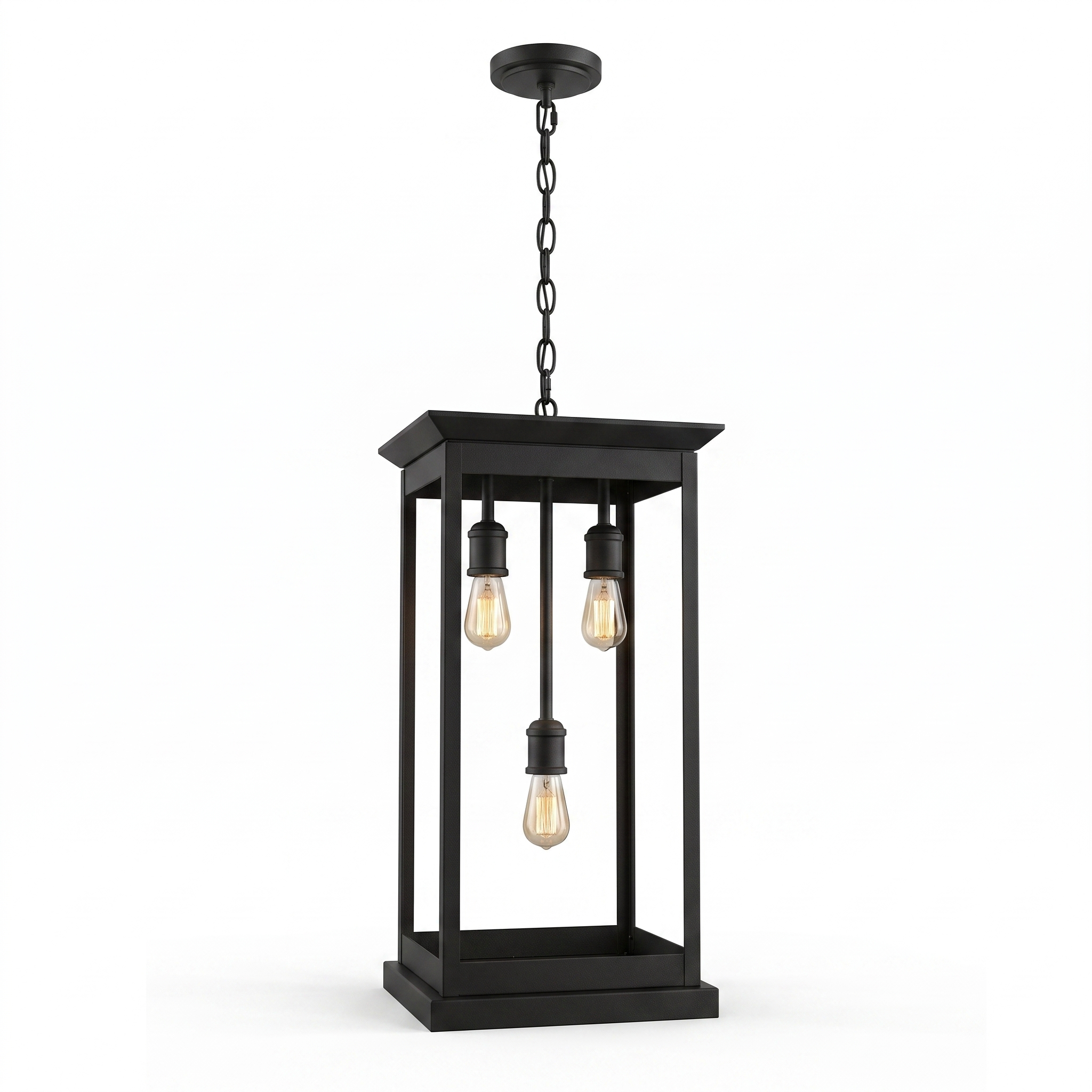 AIR HAVEN Craftsman Lantern Pendant Bronze - white background hero