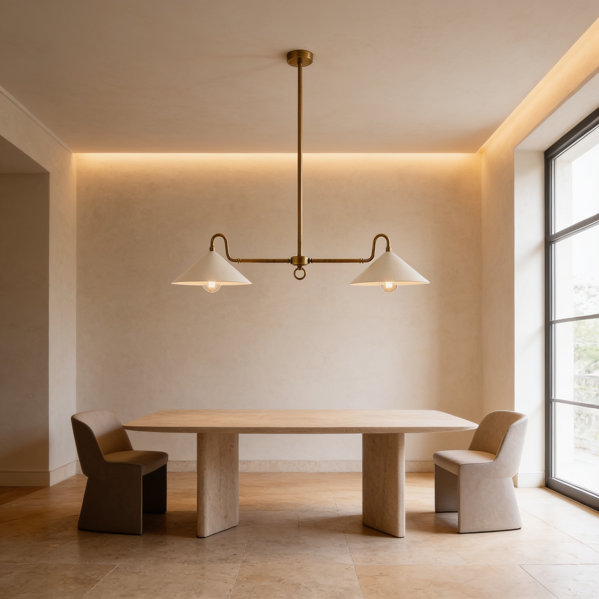 AIR HAVEN Farmhouse Dual-Shade Chandelier - Signature Lifestyle