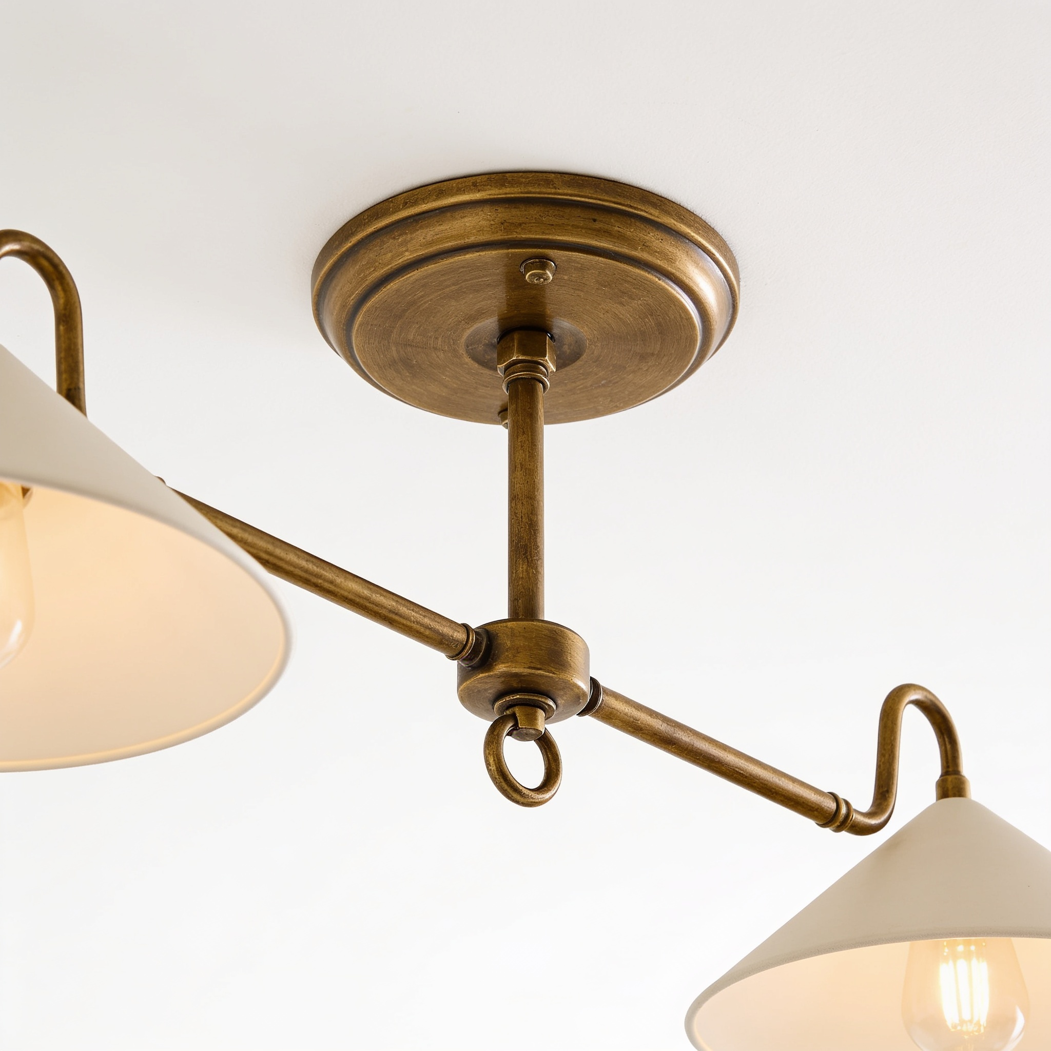 AIR HAVEN Farmhouse Dual-Shade Chandelier - Construction Detail