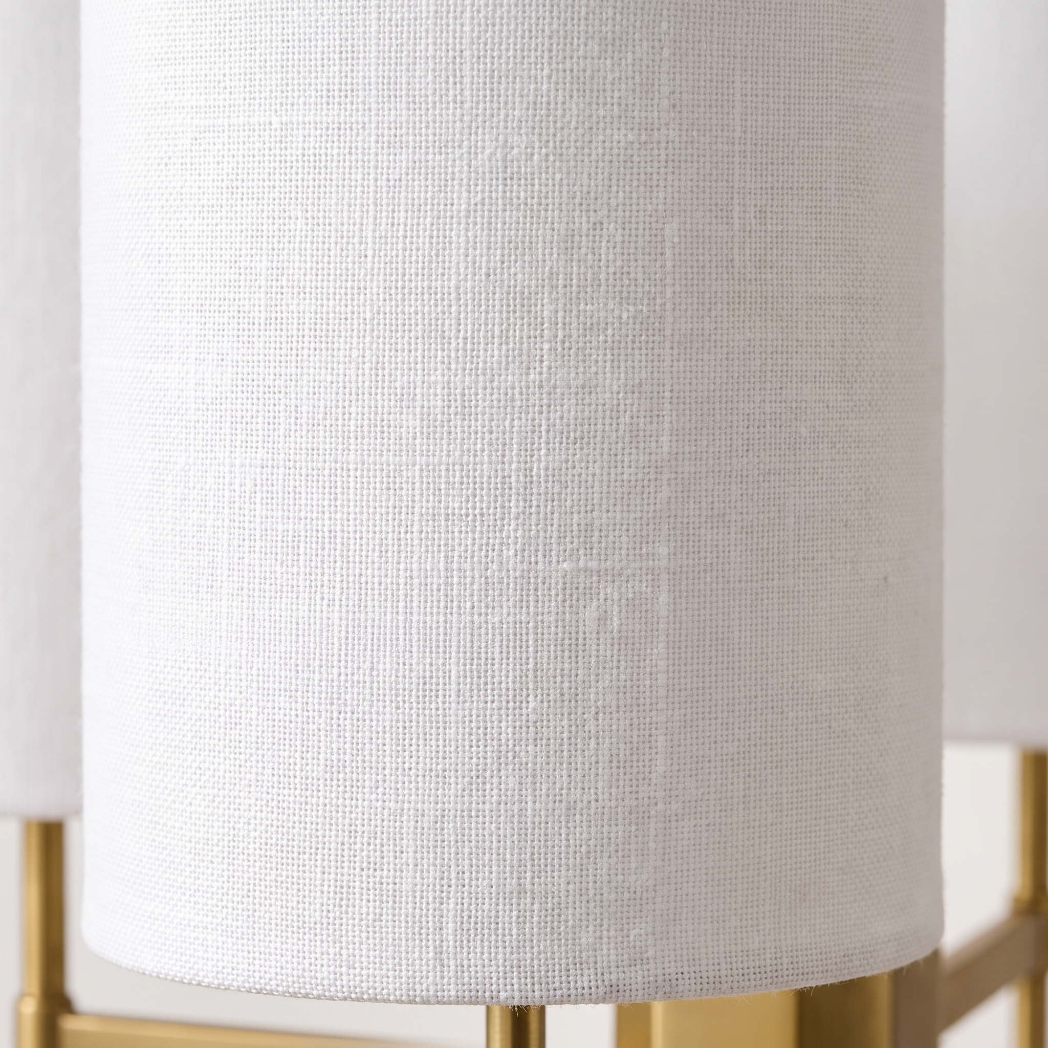 AIR HAVEN Brass Fabric Shade Chandelier 5-Head - Material Detail