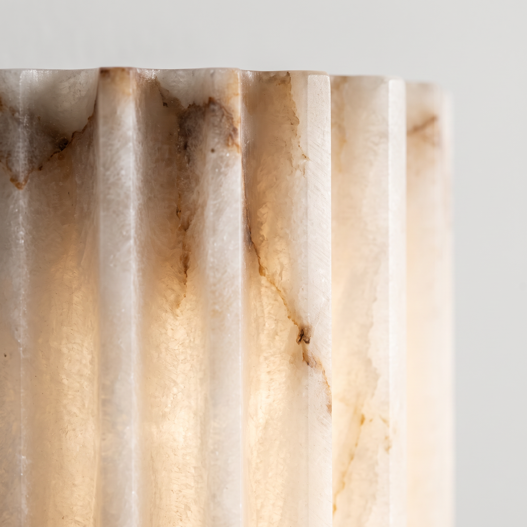 AIR HAVEN Fluted Alabaster Wall Light 11.8in - Material Detail