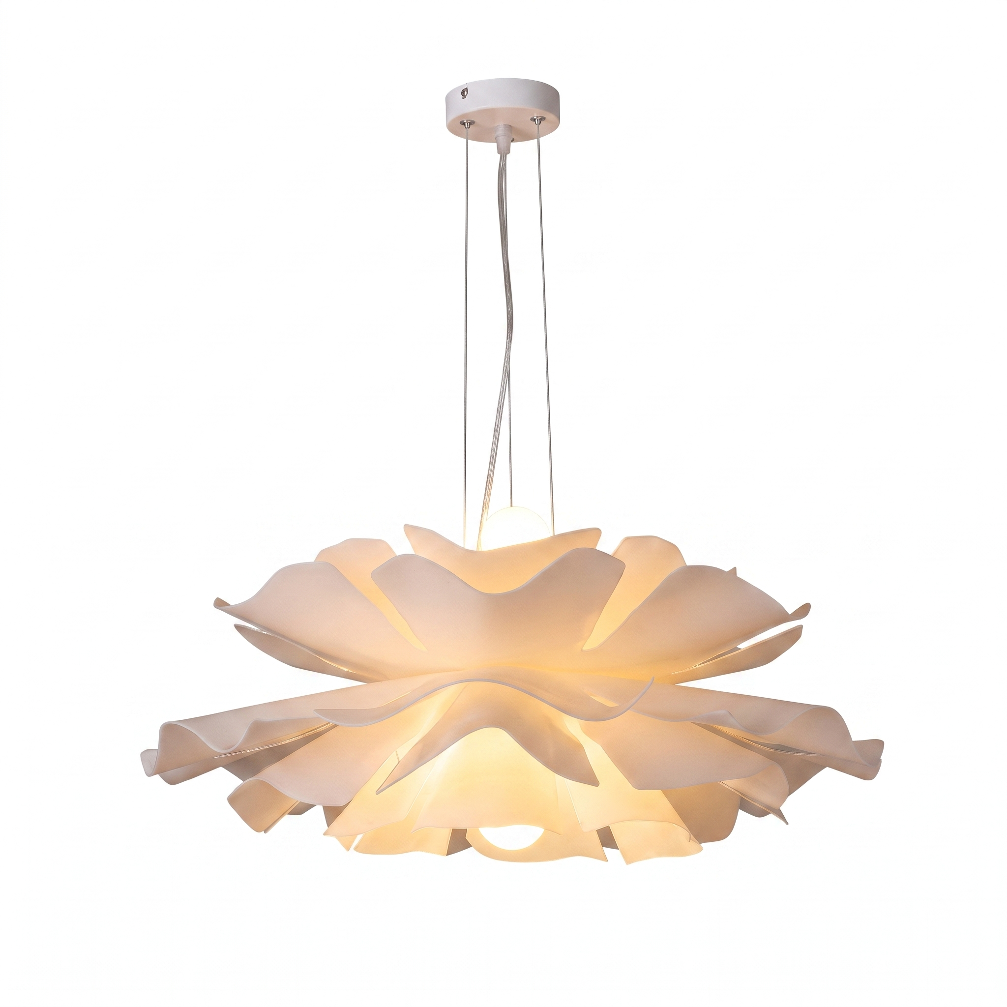 AIR HAVEN Acrylic Bloom Chandelier - Three-Quarter Studio