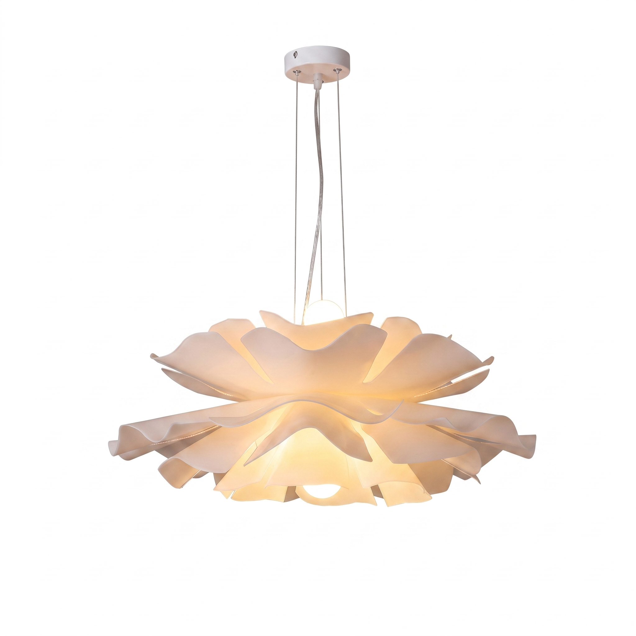 AIR HAVEN Acrylic Bloom Chandelier - White Hero