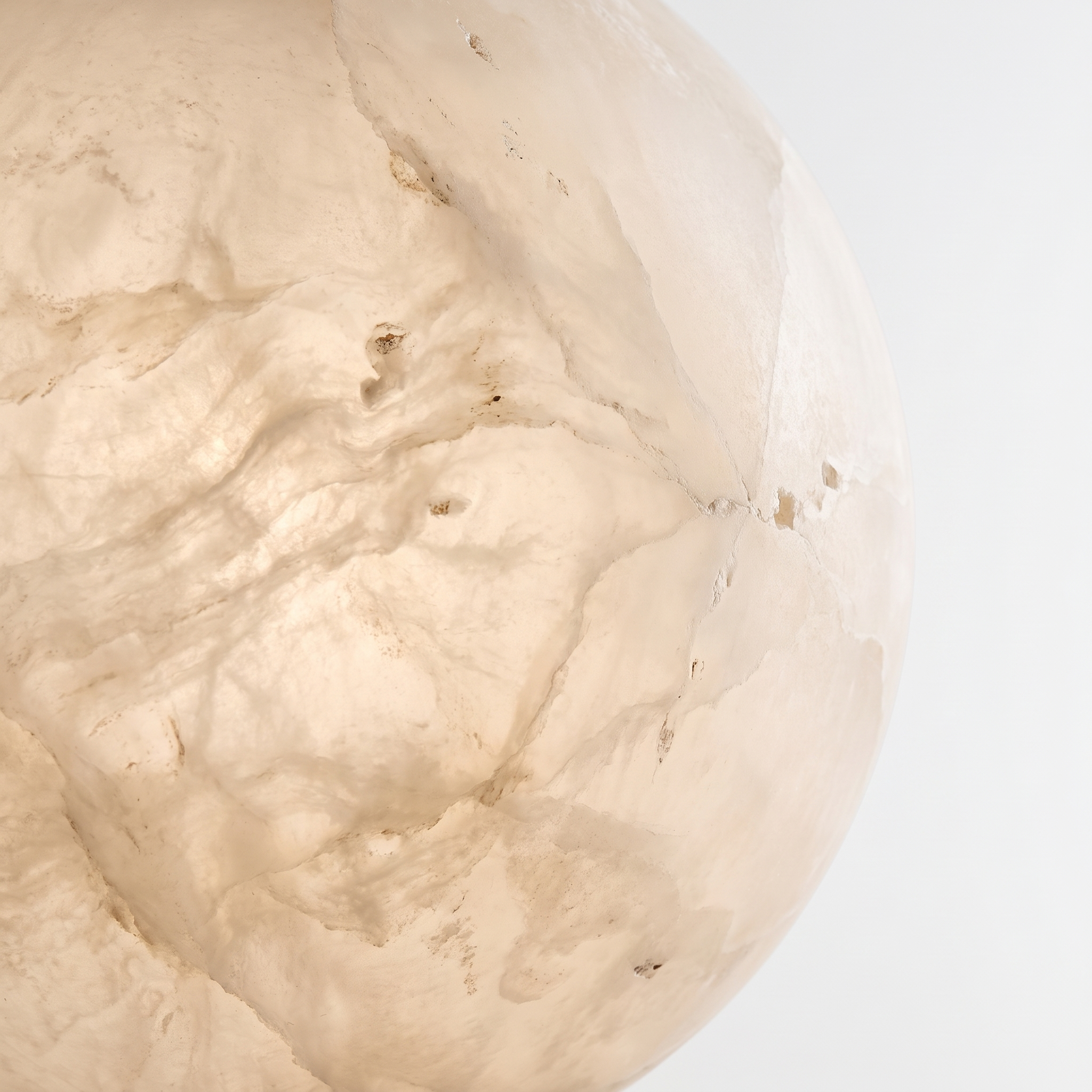 AIR HAVEN Alabaster Globe Pendant Light - Material Detail