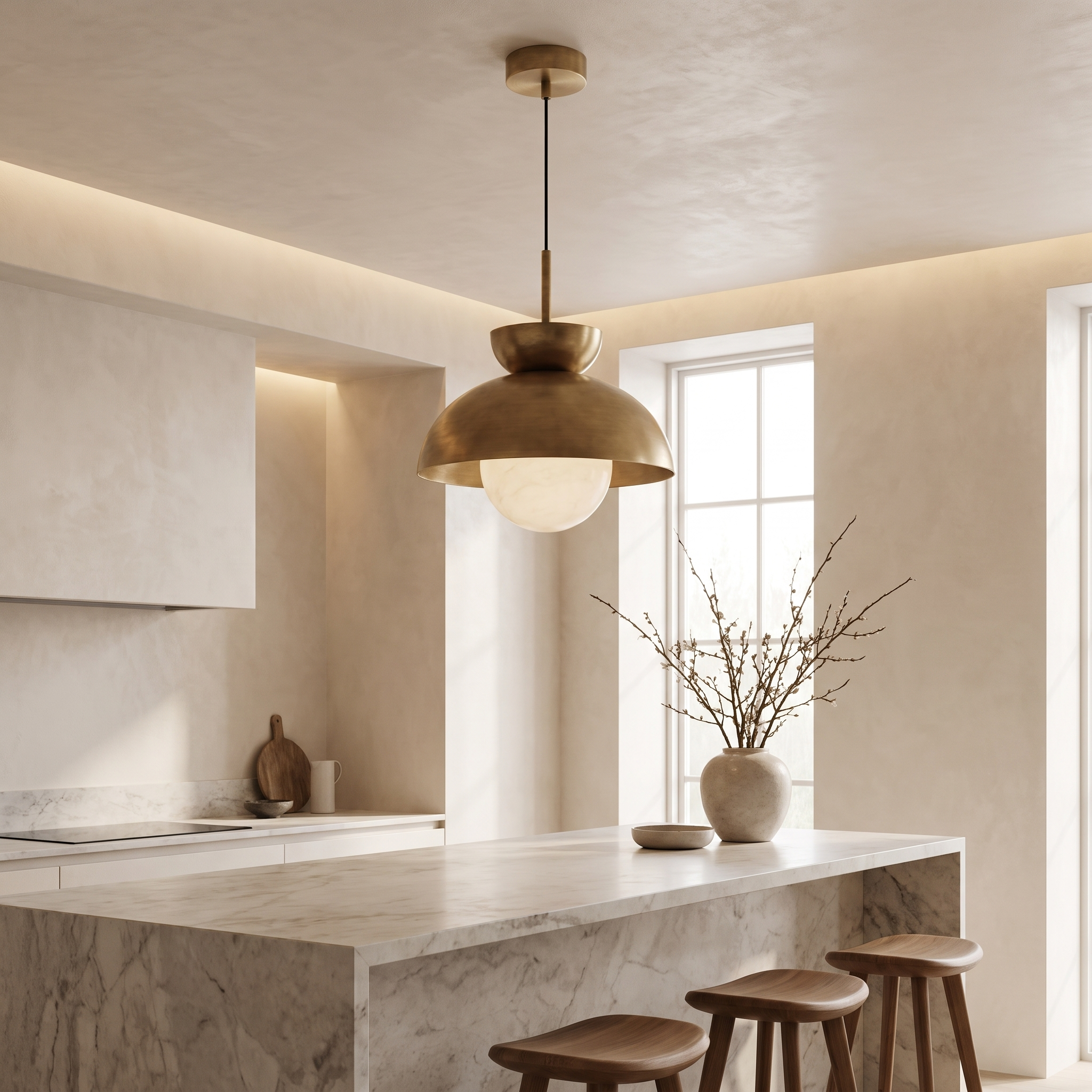 AIR HAVEN Alabaster Globe Pendant Light - Signature Lifestyle
