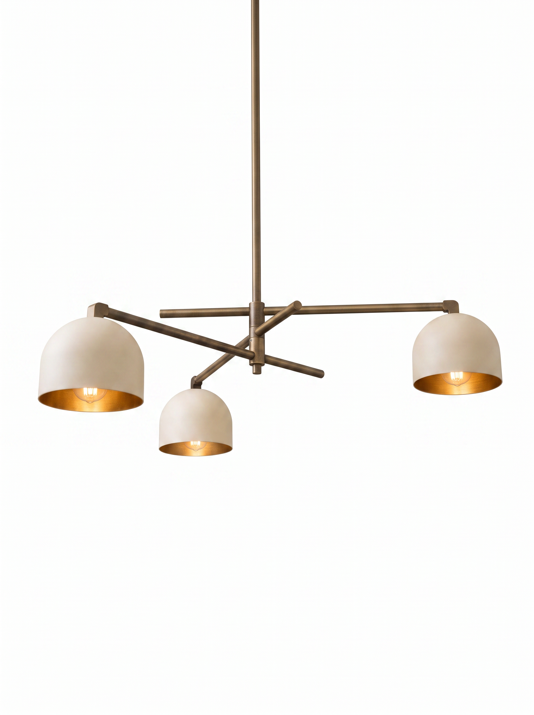 AIR HAVEN Linear Dome Chandelier front elevation