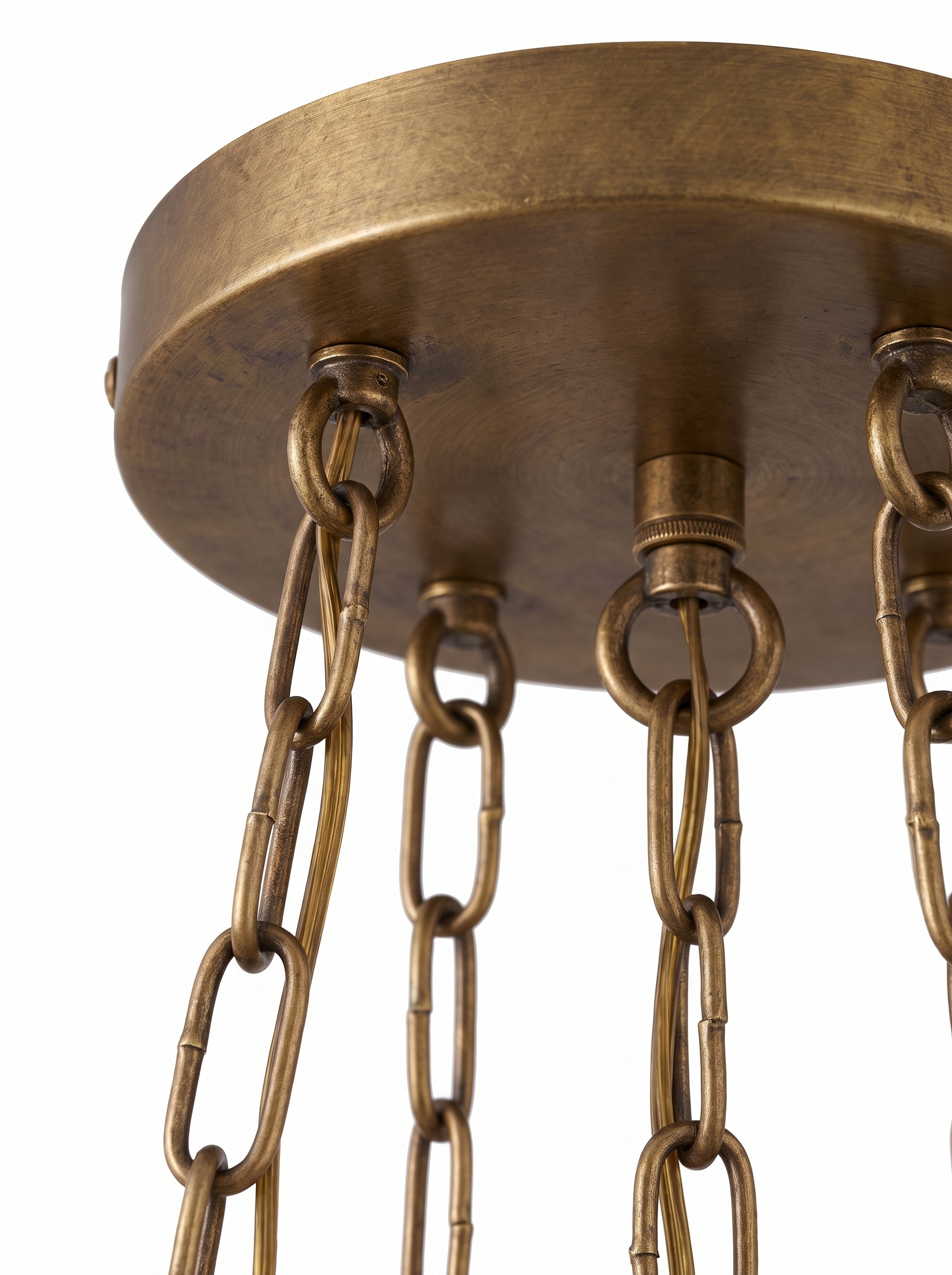 AIR HAVEN Faceted Glass Drop Chandelier construction detail
