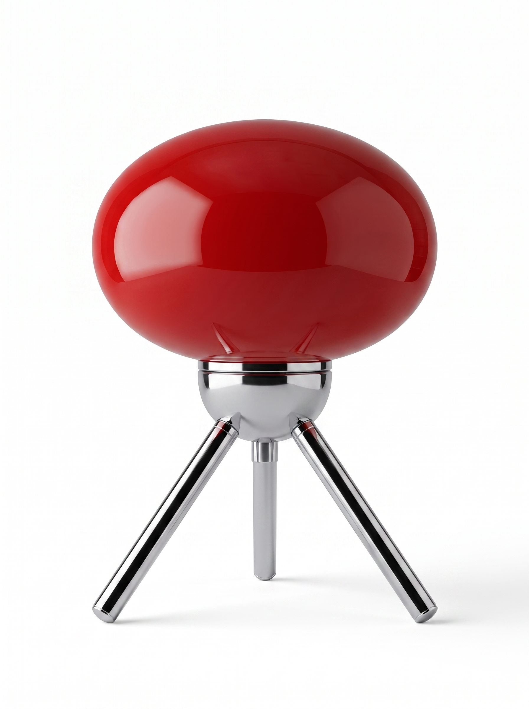 AIR HAVEN Glass Mushroom Accent Lamp Deep Red white hero
