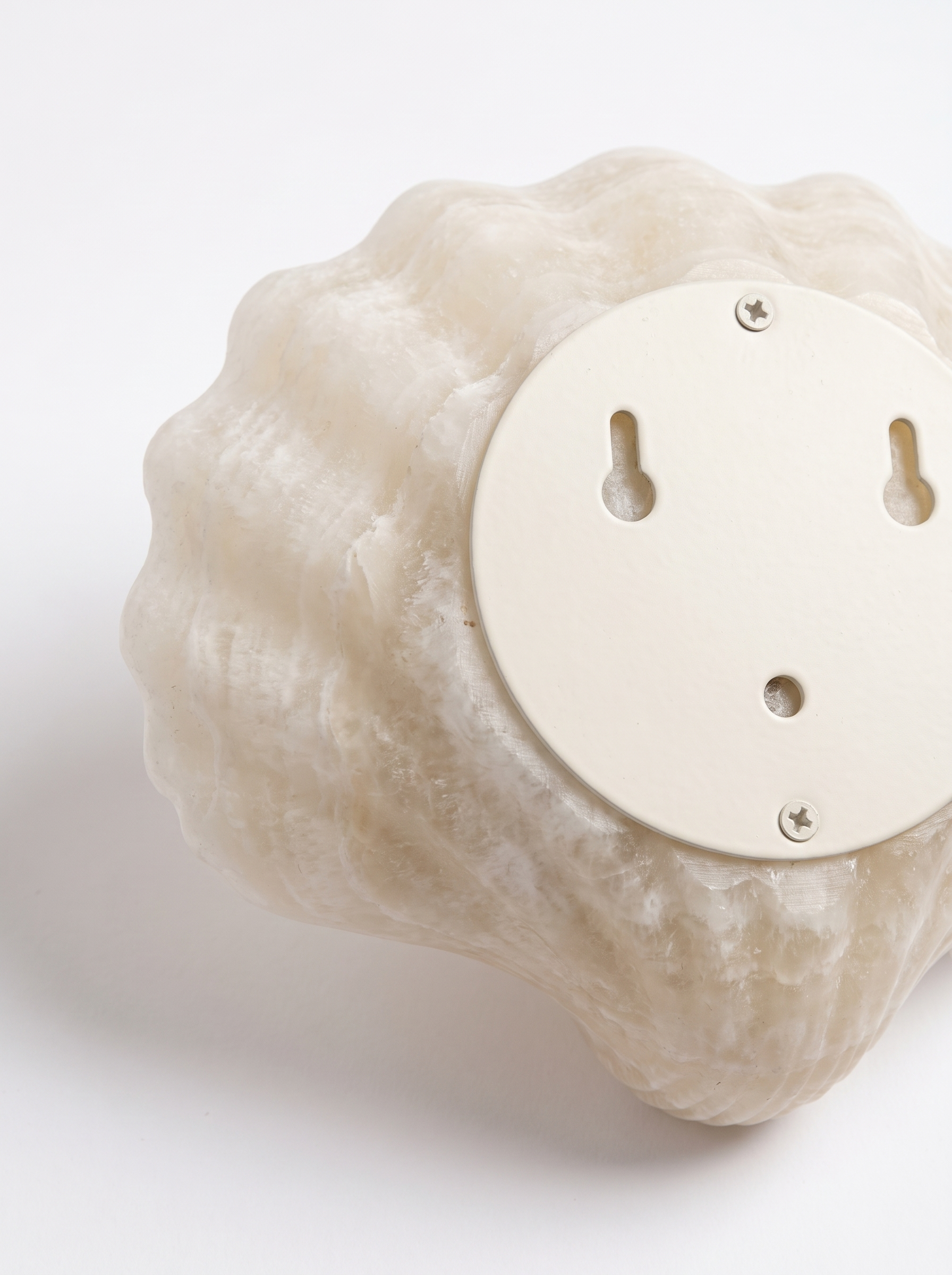 AIR HAVEN Alabaster Shell Wall Sconce construction detail
