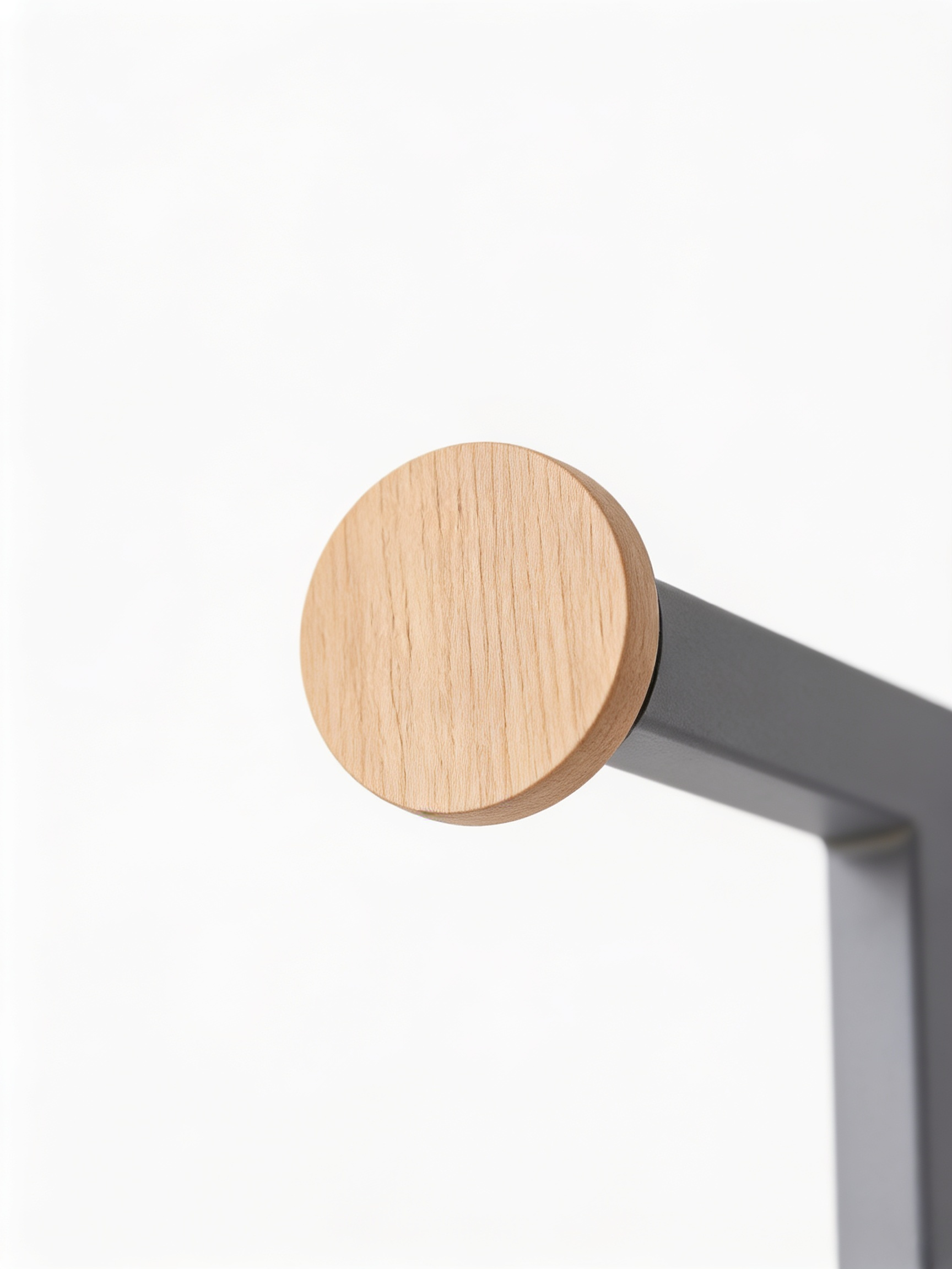 AIR HAVEN Six-Arm LED Chandelier - Wood Accent Material Detail