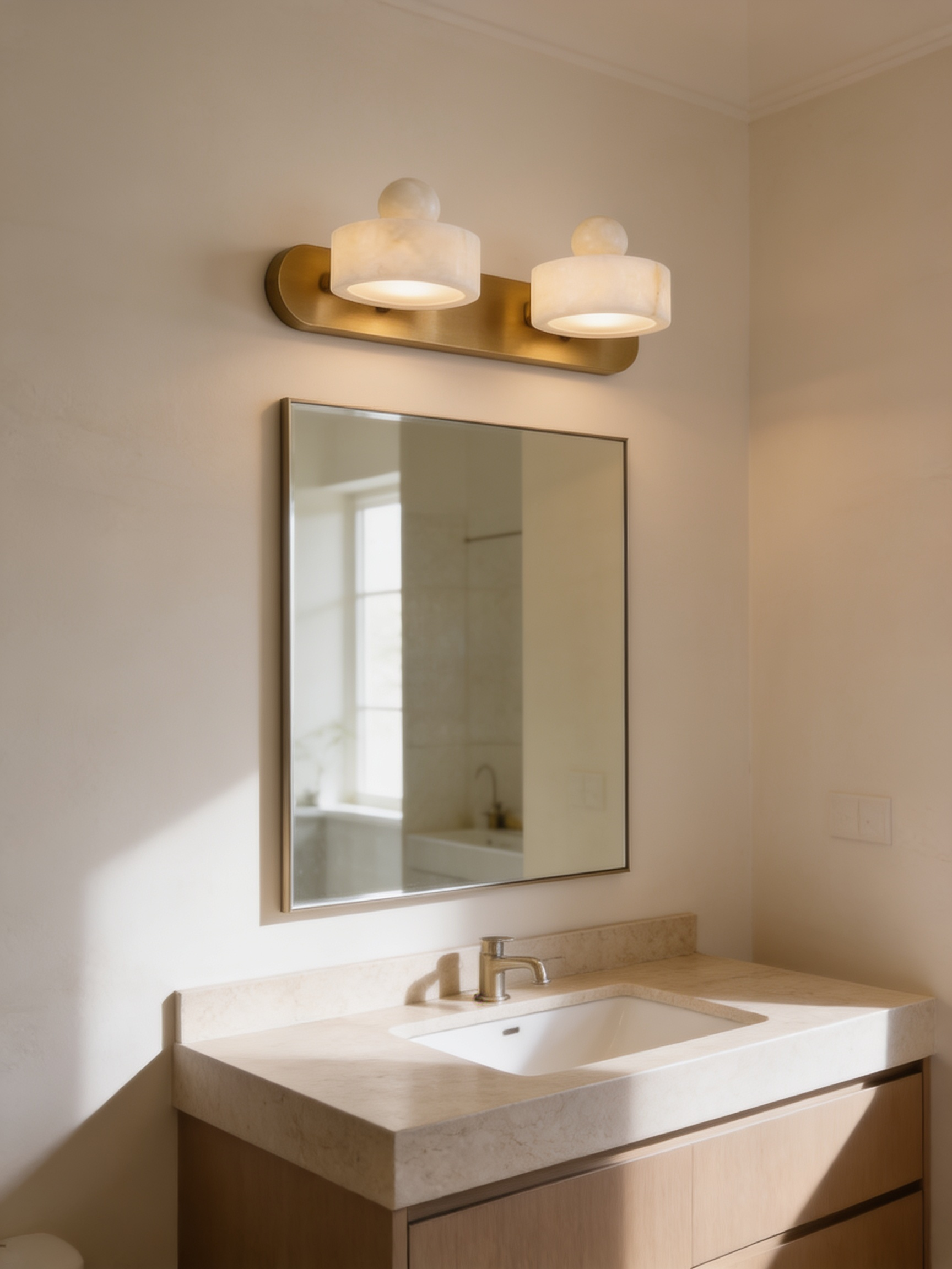 AIR HAVEN Alabaster Vanity Light Bar - Signature Lifestyle Interior