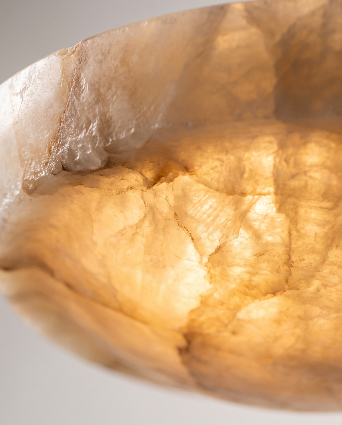 Alabaster Bowl Pendant Light