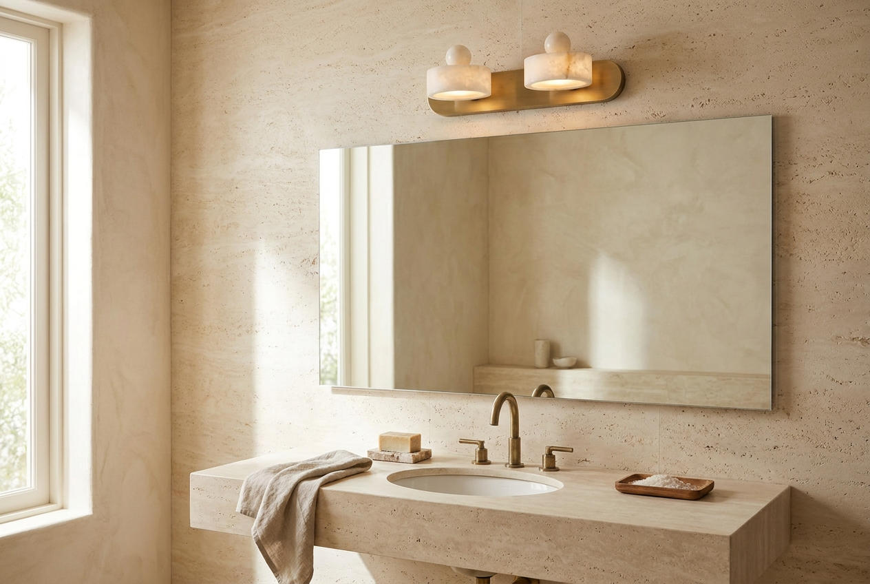 Alabaster Vanity Light Bar