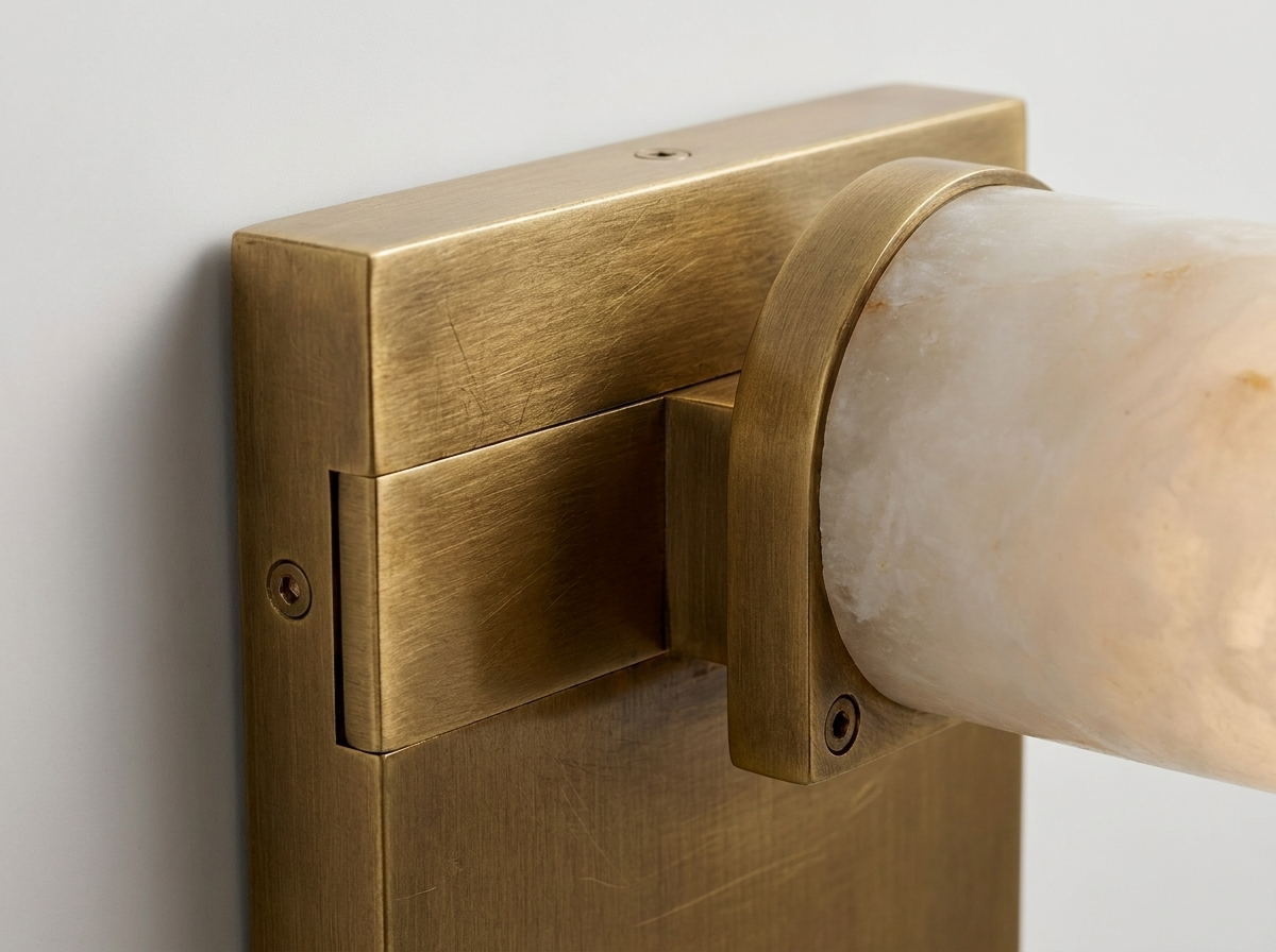 Alabaster Column Wall Sconce
