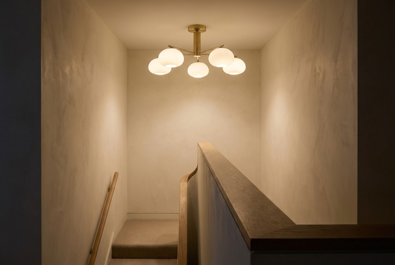 Opal Glass Flush Mount Light
