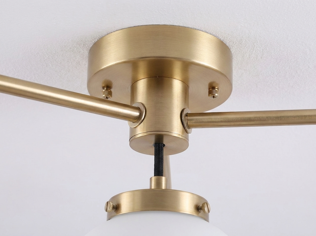 Opal Glass Flush Mount Light