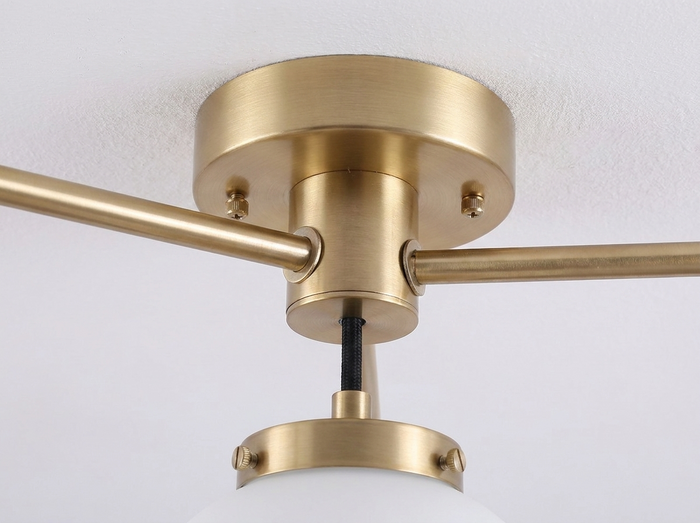 Opal Glass Flush Mount Light