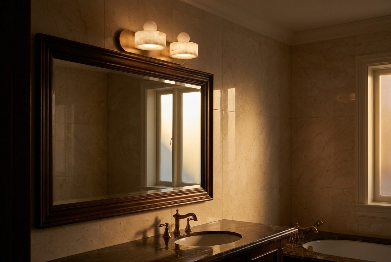 Alabaster Vanity Light Bar