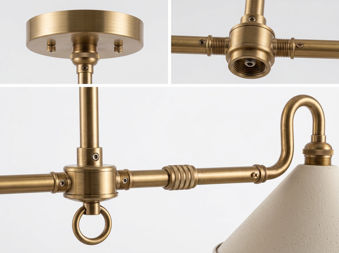 Farmhouse Dual-Shade Chandelier