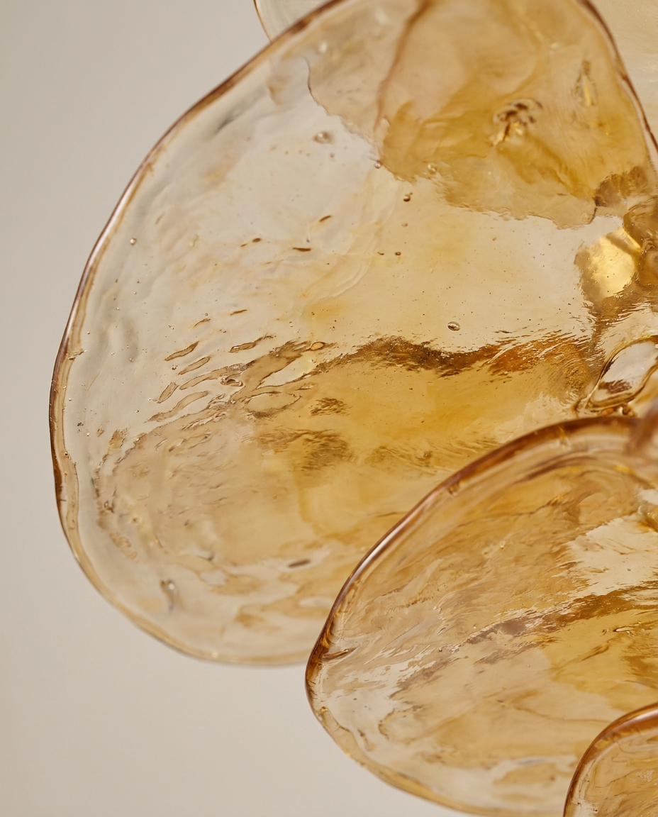 Glass Petal Chandelier