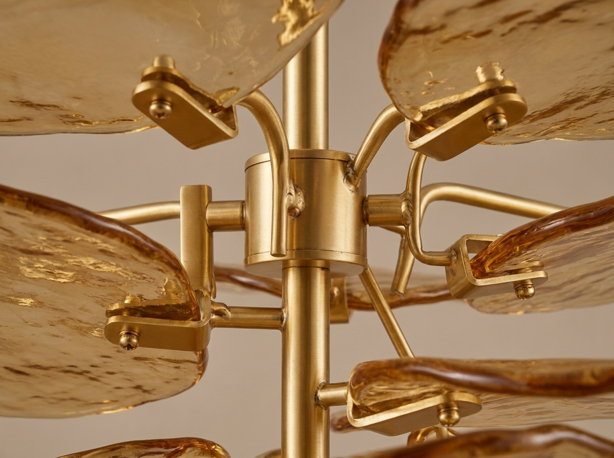 Glass Petal Chandelier