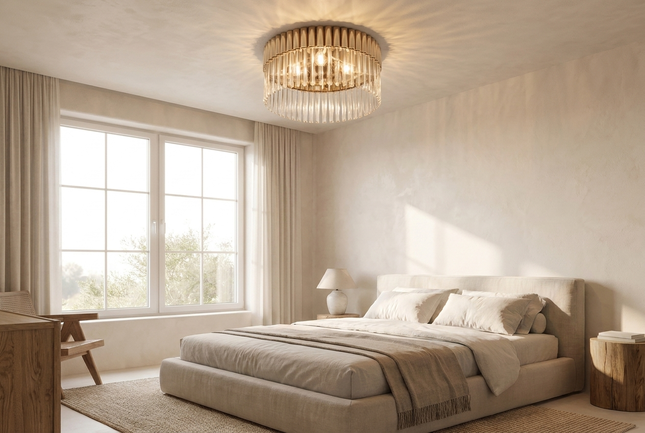 Crystal Flush Mount Light