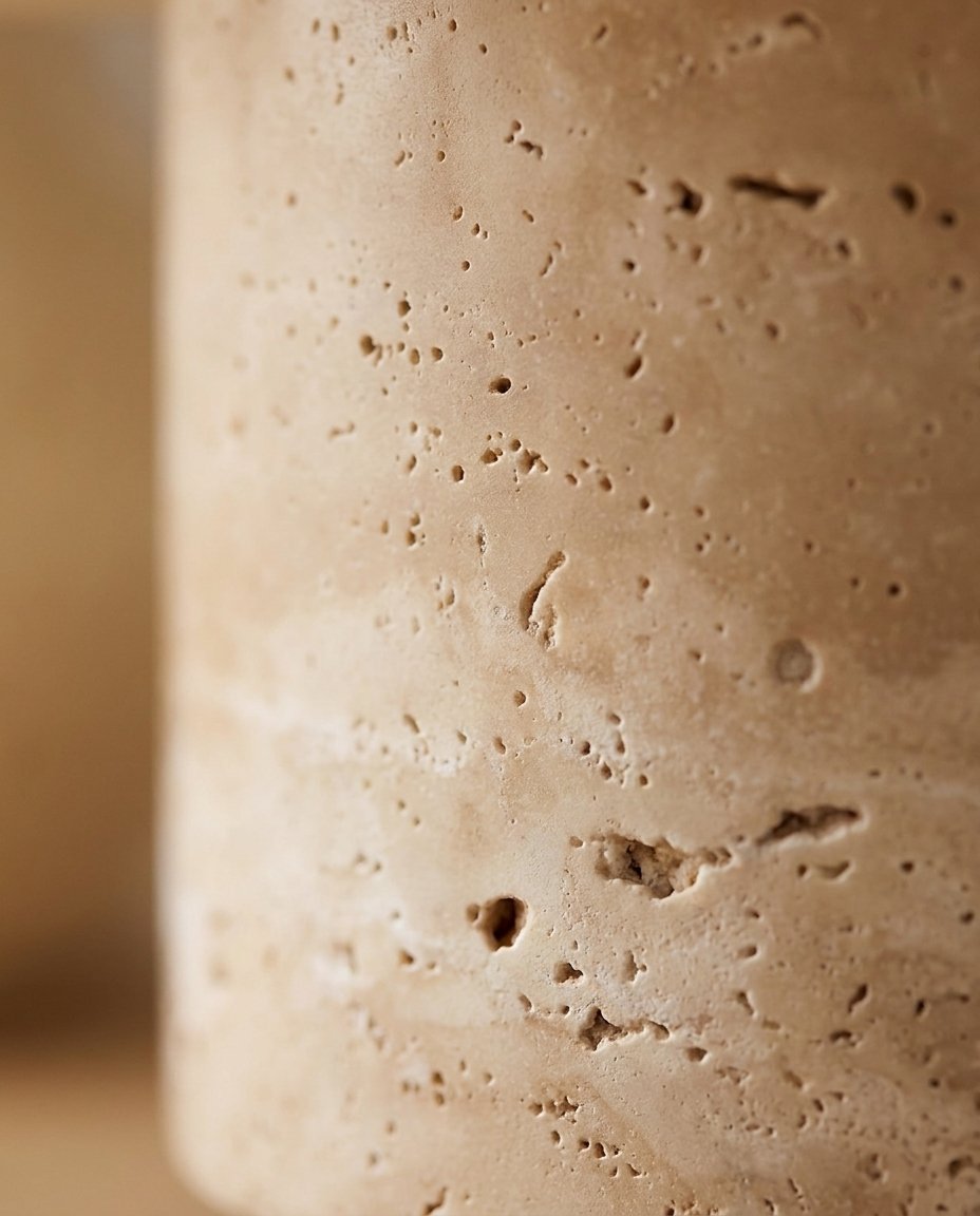 Travertine Base Table Lamp